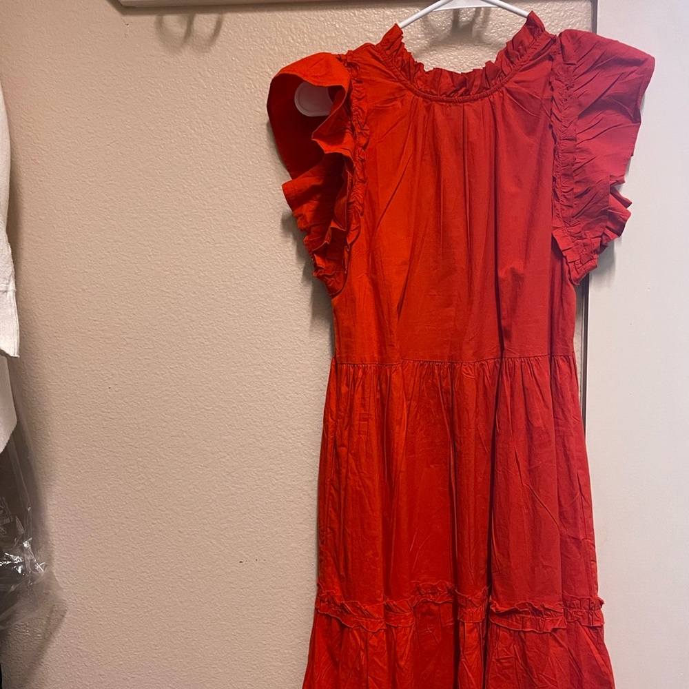 House of Harlow 1960 Vibrant Orange Dress